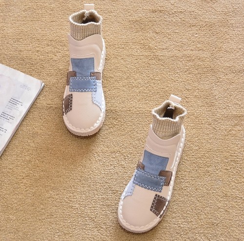 包邮新款秋季平跟短靴平底马丁靴单靴短筒时装靴圆头骑士靴女靴子