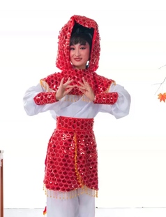 越剧追鱼鲤鱼精服装 变身服装 折子戏 牡丹小姐服装