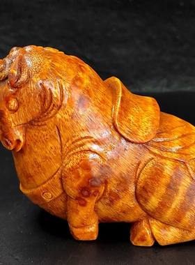 一物一图纯手工文玩精品满钉竹根雕刻唐马招财手工10x10.2x7.5cm