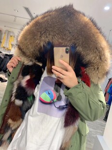 Mr&Mrs皮草七彩狐狸毛内胆大狐狸毛派克服中长款外套款夫妇特价