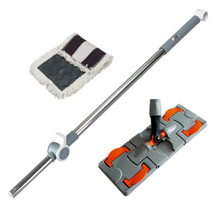 洁仕宝平板旋转拖把配件银马原装拖把杆马平板拖把替换头墩布夹板