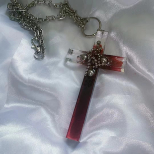 寄售|哥特十字架不锈钢原创手工暗黑风ins长高级不规则亚文化链条