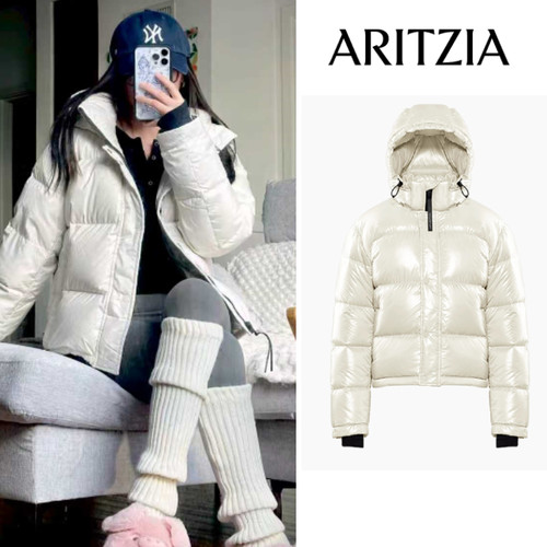 正品Aritaiz羽绒服亮面鹅绒泡芙