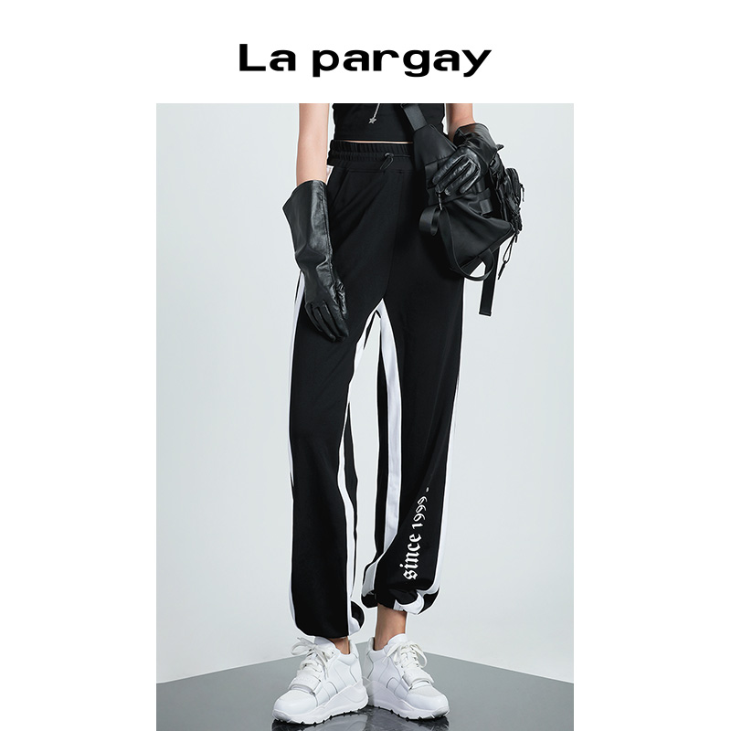 Lapargay纳帕夏季女装黑色裤