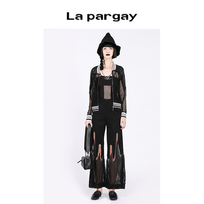 Lapargay街头黑色长裤