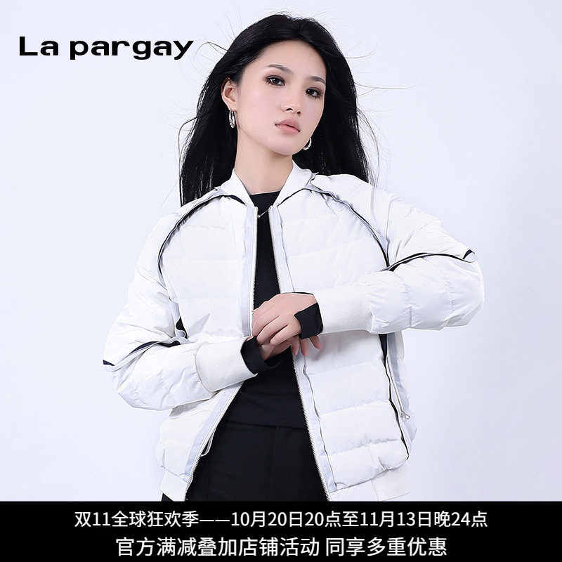 纳帕佳80鸭绒女短款显瘦羽绒服