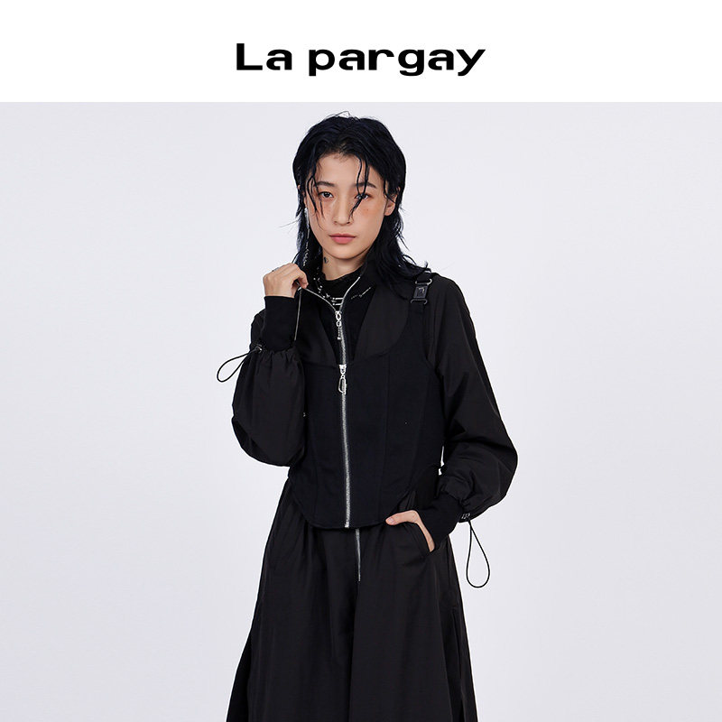 纳帕佳中长款机能风衣女两件套