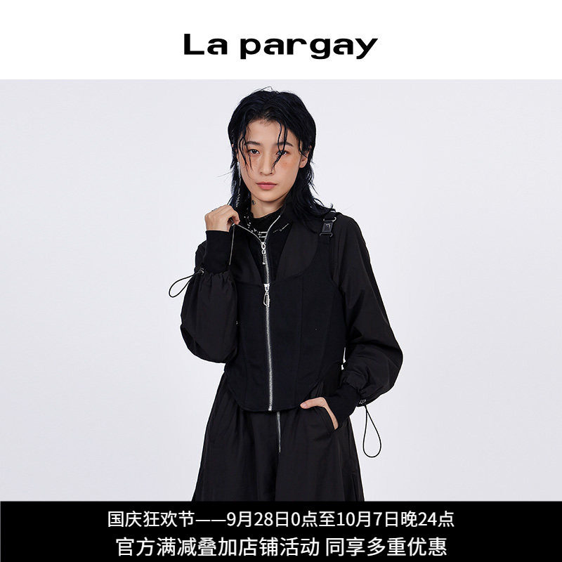纳帕佳中长款机能风衣女两件套