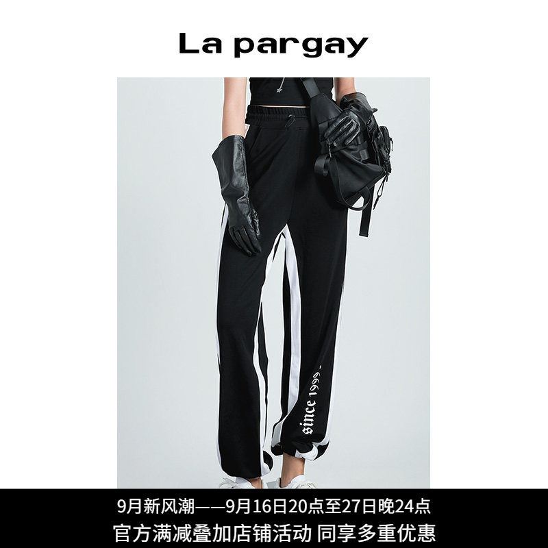 Lapargay纳帕夏季女装黑色裤