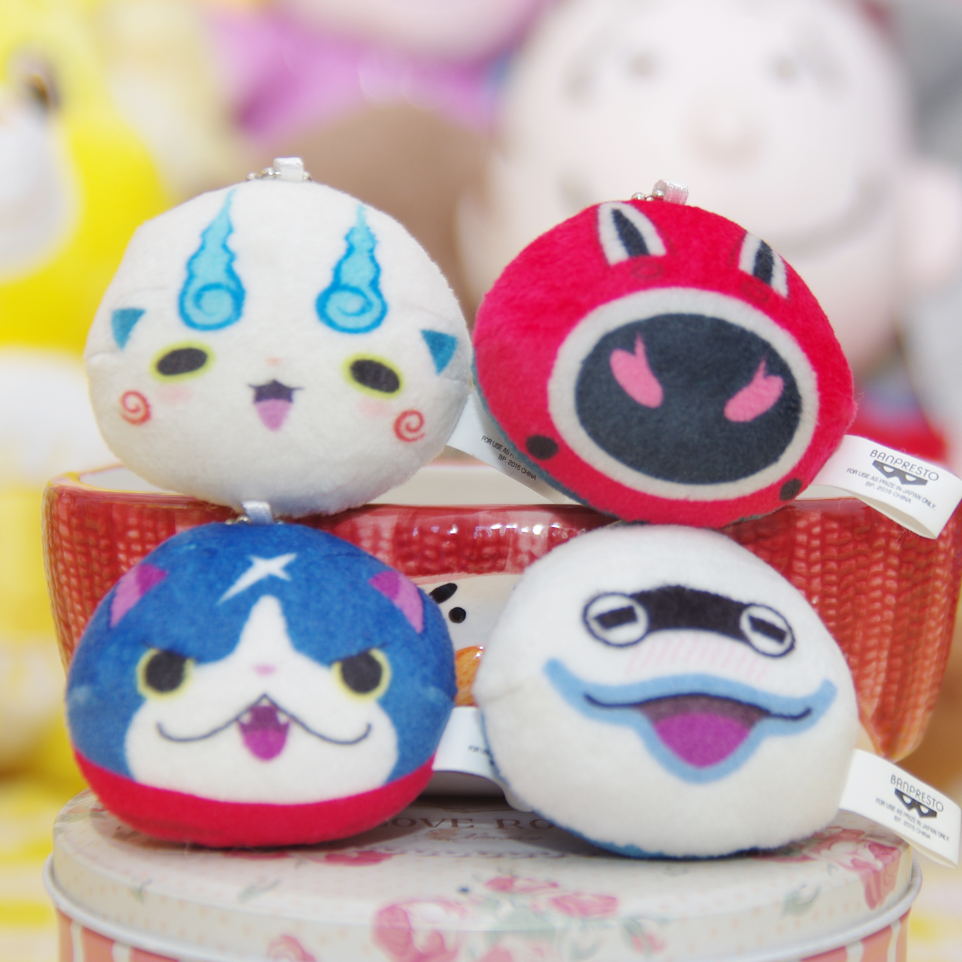 日单尾货妖怪手表动漫周边维斯帕浮游猫地缚猫毛绒屏幕擦挂件