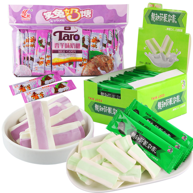 清凉奶糖老式薄荷味糖果