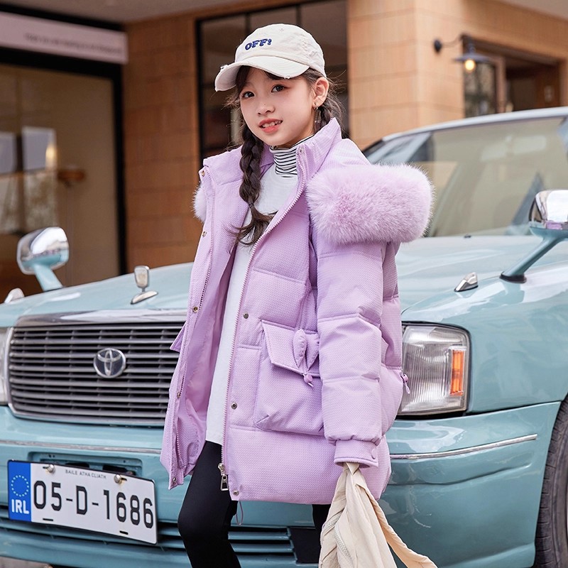 中大童羽绒服女童2025新款