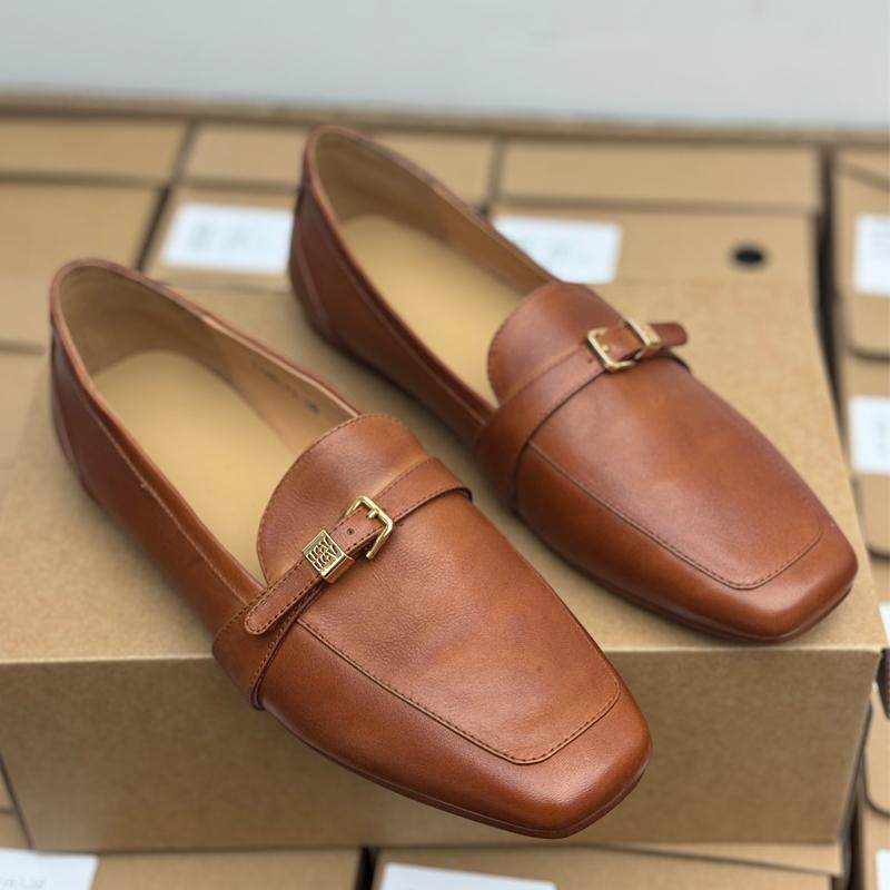 丑乐手工真皮女鞋2025春季新款妈妈鞋方头平底单鞋复古休闲豆豆鞋,女鞋,乐福鞋（豆豆鞋）,淘宝优惠券,粉丝福利购,淘宝优惠卷