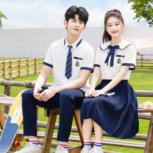 毕业照服装小学六年级初中高中学生诗歌朗诵大合唱演出服校服班服