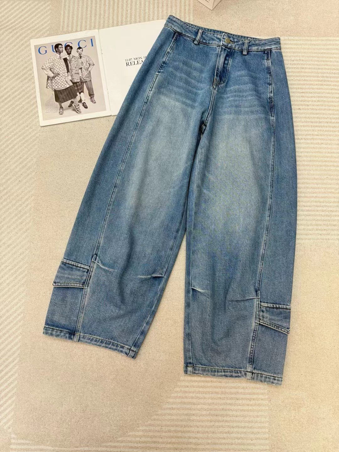 弧光掠影 | 解构主义怀旧洗水镰刀裤の精修胯 四面弹显瘦牛仔裤春,女装/女士精品,皮裤,淘宝优惠券,粉丝福利购,淘宝优惠卷