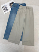 裤 土耳其原生感立体裁剪宽松直筒牛仔裤 型贼好 顺直线条干净利落