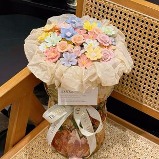 景德镇陶瓷花束成品生日礼物花束永生花送女生闺蜜情人节礼物花束