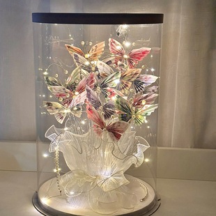 蝴蝶有钱花礼盒花束diy材料包手工创意生日礼物送女生实用高级感