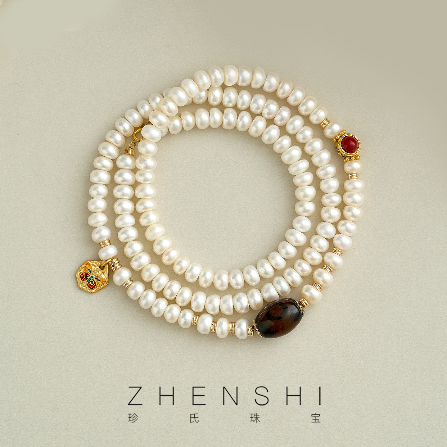 【扶摇】 天然淡水珍珠项链女款新中式复古气质长款毛衣链 约65cm