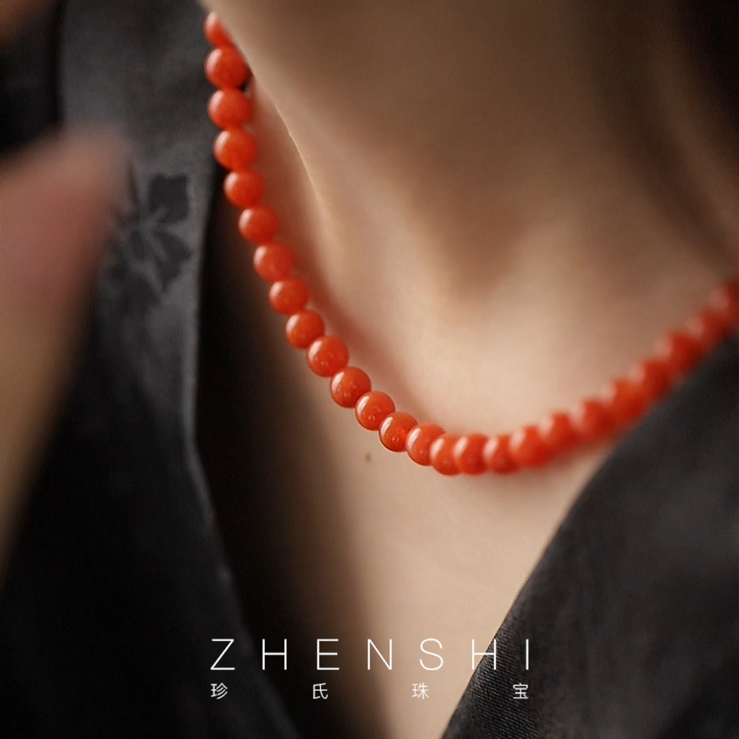 【滟波】天然淡水珍珠项链女款复古新中式南红气质高级感素链颈链,珠宝/钻石/翡翠,颈饰,淘宝优惠券,粉丝福利购,淘宝优惠卷