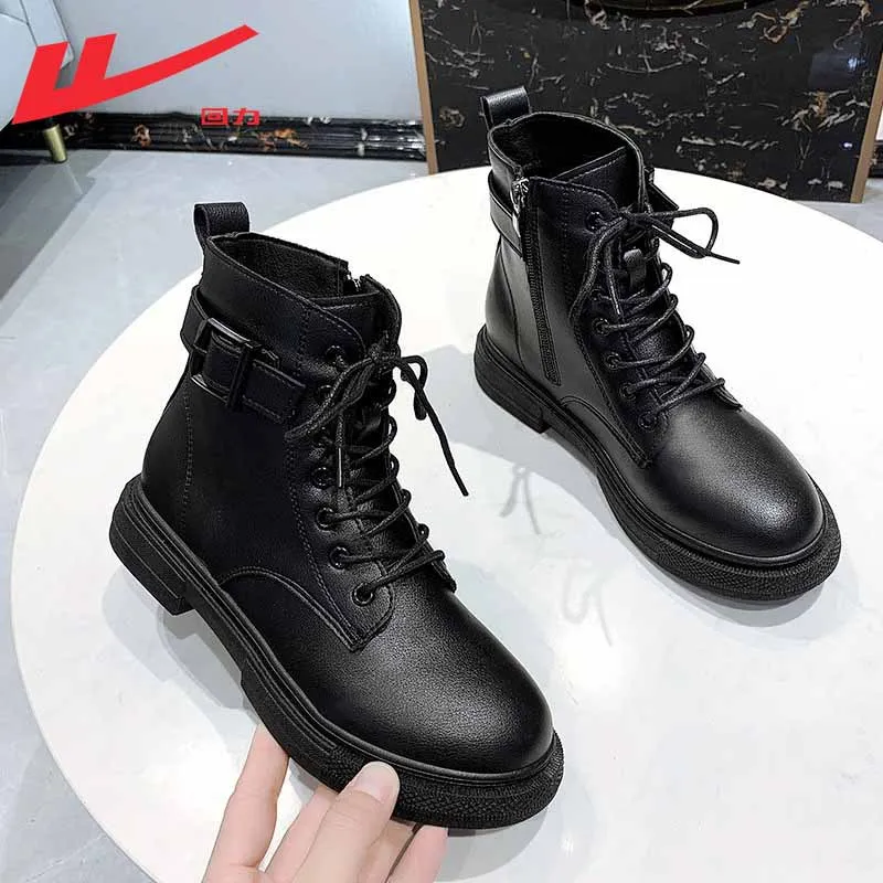 马丁靴女秋冬单靴英伦风短靴女鞋子女2025新款百搭潮厚底靴子