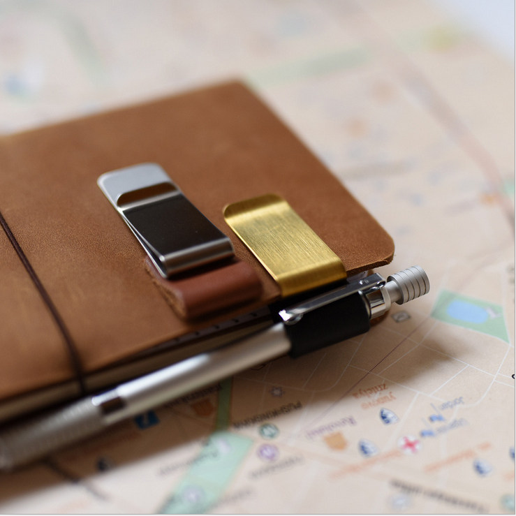 traveler's notebook 旅行者TN黃銅夾 賬本票據鐵票不鏽鋼夾在類目 電子詞典/電紙書/文化用品, 裝訂用品, 票夾/長尾夾中 - 來自Buy2taobao.com提供專業的淘寶代購服務