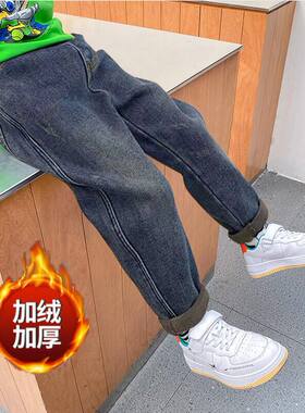 童装儿童加绒秋冬款2024男孩新款