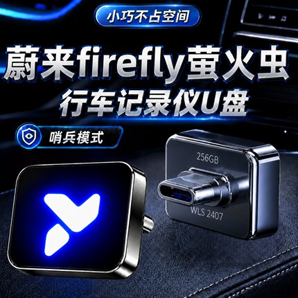 适用蔚来firefly萤火虫行车记录仪专用U盘车载萤火虫哨兵模式优盘