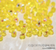 6mm火磨珠50颗 柠檬黄AB彩捷克进口水晶珠火光枣珠diy手链HM693