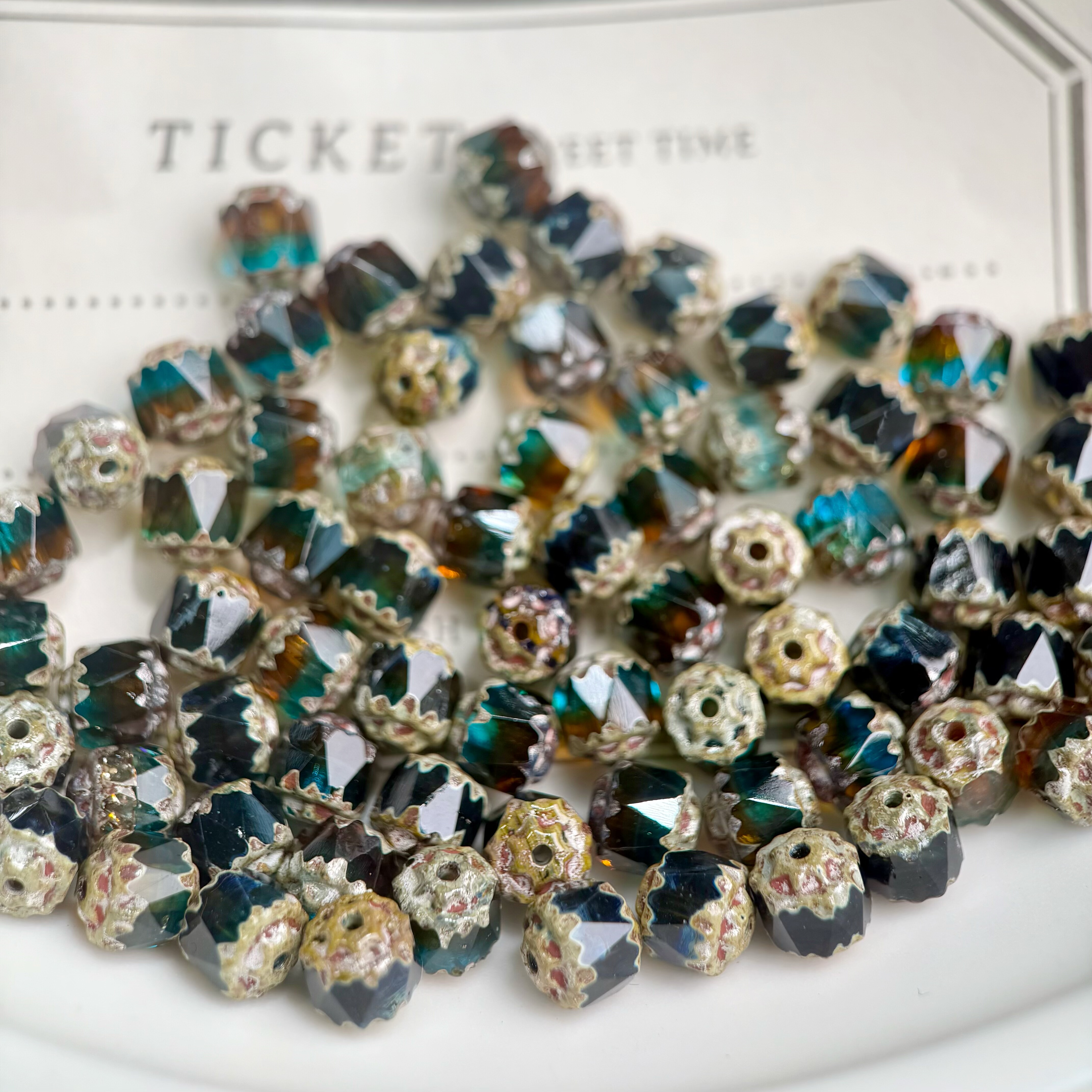 6mm捷克进口大教堂切面珠 水鸭绿黑橙夹心diy串珠手链项链材料,饰品/流行首饰/时尚饰品新,其他DIY饰品配件,淘宝优惠券,粉丝福利购,淘宝优惠卷