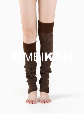 MEIKAN 瑜伽袜套过膝长筒袜女加长堆堆袜护腿护膝保暖袜长款腿套