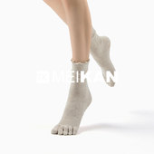 MEIKAN美看专业瑜伽袜子花边袜微压袜防滑地板袜五指袜普拉提袜子