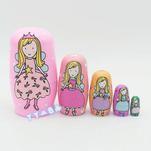 五层仙女精灵公主俄罗斯套娃