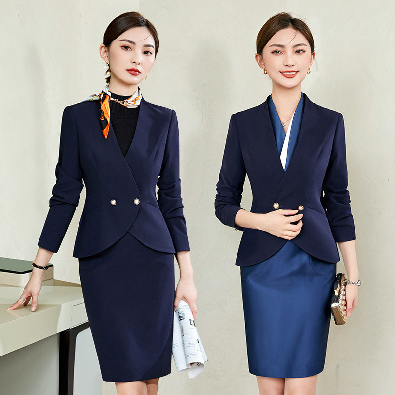 PROFESSIONAL SUIT WOMENS FASHION TEMPERAMENT HOTEL FRONT DESK BEAUTY SALON S DEPARTMENT ETIQUETTE WELCOME WORK CLOTHES WORKWEAR SPRING AND AUTUMN