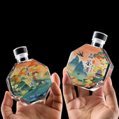 小酒瓶空瓶100ml密封白酒瓶储酒瓶二两分装 玻璃酒瓶带包装 泡酒瓶