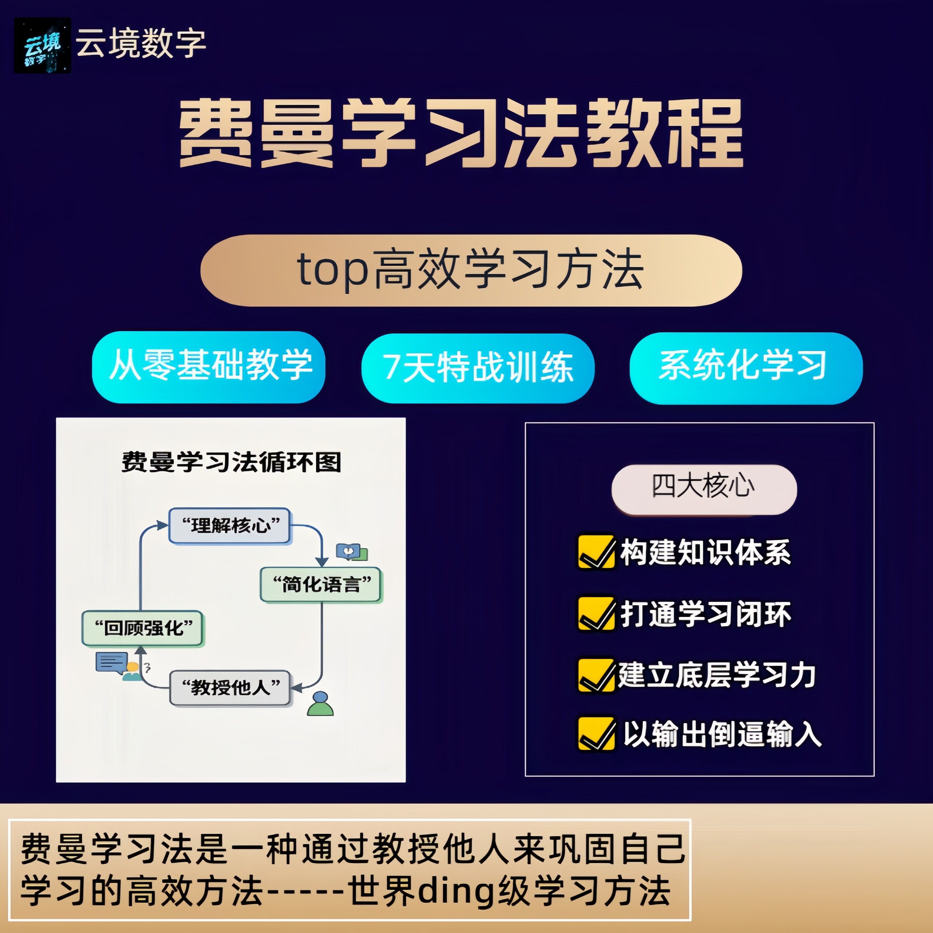 费曼学习法高效记忆力视频课程