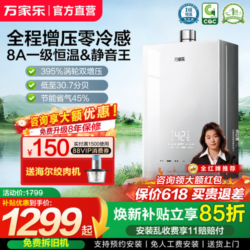 以旧换新燃气热水器8A超一级恒温