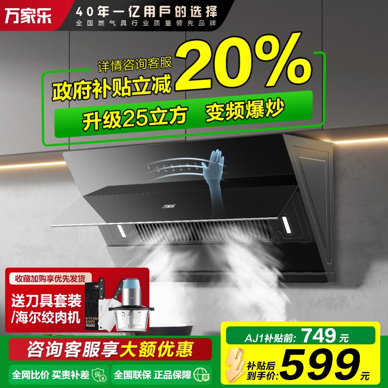 政府补贴20%油烟机侧吸式大吸力