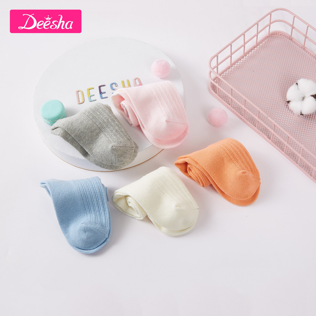 Disha Girls Socks 2019 Spring new pattern girl fashion Simplicity Socks comfortable Socks combinationin the Children/Baby/Family fitted , Children's socks( 0-16 Years)  category - from Buy2taobao.com to provide professional Taobao agent buy service