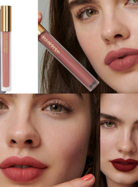 试色 Lisa Eldridge 哑光唇釉Affair Rain Muse Blush