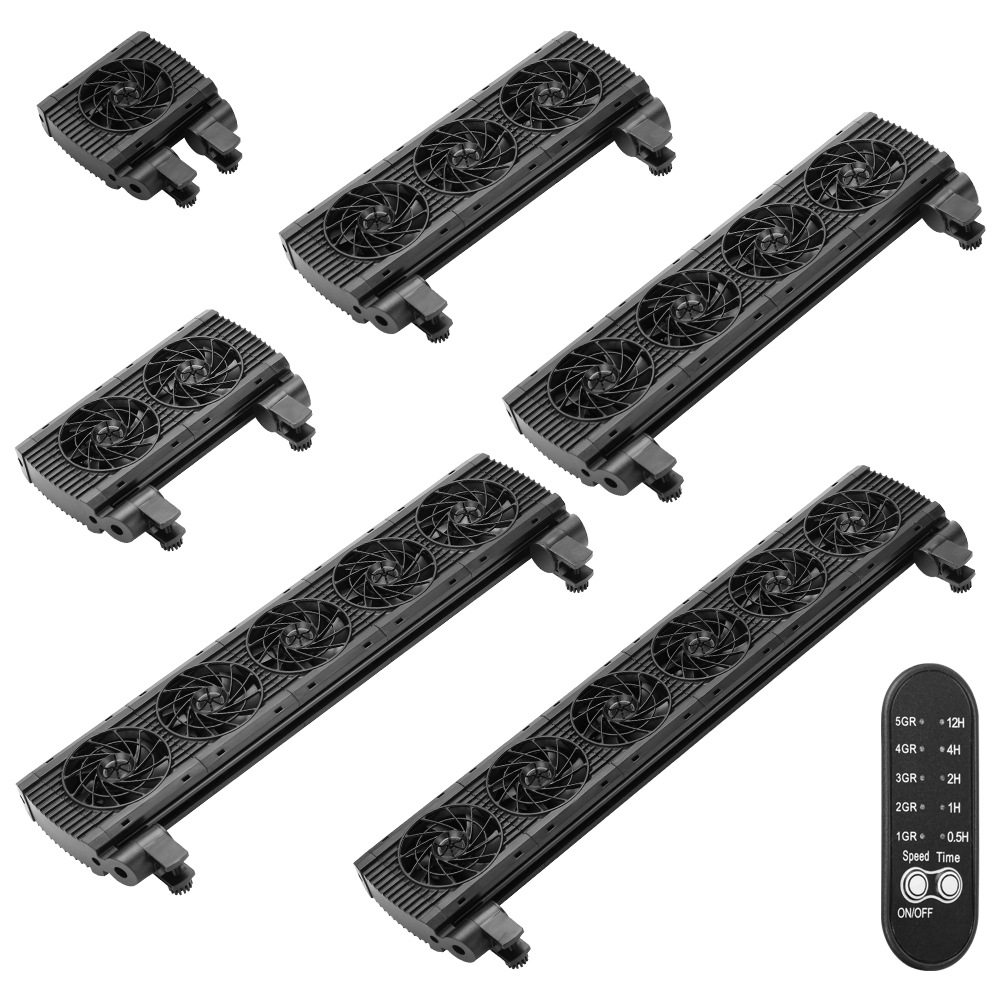 鱼缸水族箱降温风扇冷虾水草缸降温风扇壁挂式带调节器风扇