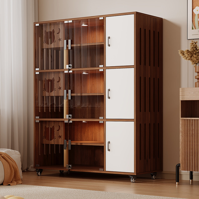 猫笼子实木家用室内猫窝猫屋厕所一体超大猫房猫舍豪华猫柜猫别墅,宠物/宠物食品及用品,猫笼子/猫别墅,淘宝优惠券,粉丝福利购,淘宝优惠卷