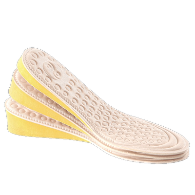 2双舒适内增高鞋垫吸汗防臭正高