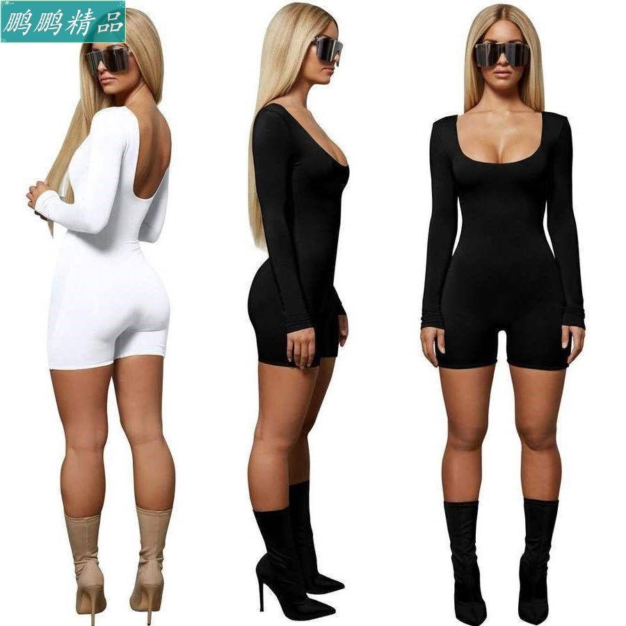Women Pure Color New Type Women Bottom Pants 连体裤