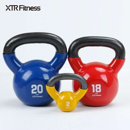 Female kettle bell lifting arm, rubber bottle, dumbbells, me
