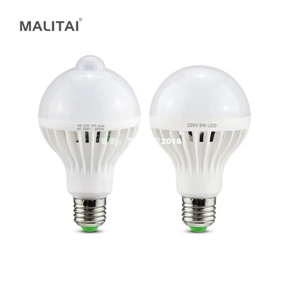 PIR Motion Sensor / Sound Sensor LED light Bulb 220V E27 3W