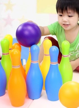 Children's bowling toy set children's ball toys indoor large