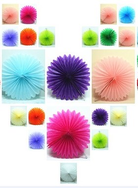 25 cm honeycomb fans spend Paper honeycomb ball Paper