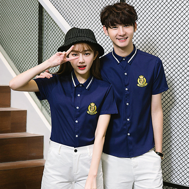 水吧会所短袖衬衫夜店男模衬衣工作服夜场酒吧少爷ktv服务生工装