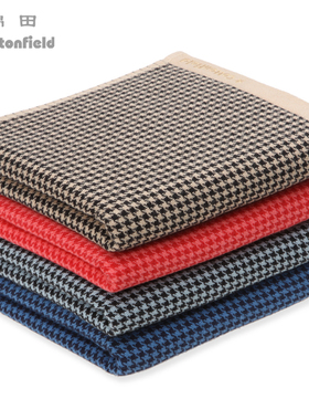 棉田 新千鸟格 纯棉男士毛巾 柔软吸水耐用面巾 情侣款M21011